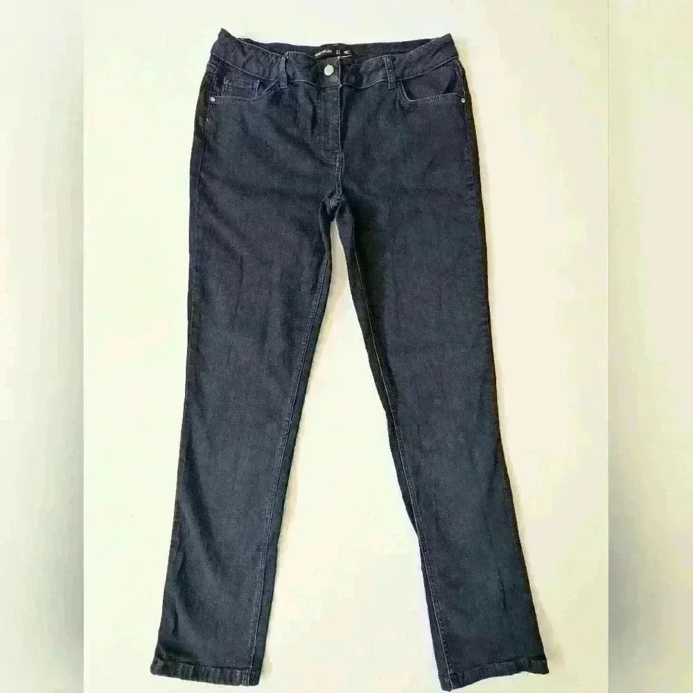 Karen Miller Skinny Denim Jeans, Size 10, Dark Wash Stretch